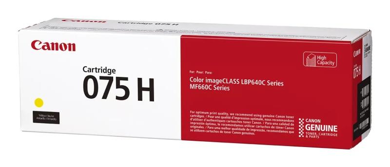 Canon CRG 075H Y (6366C002) Toner Cartridge, Yellow