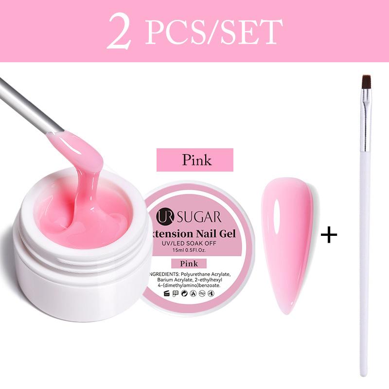 Держатель для бумаги для наращивания в коробке, набор инструментов для наращивания ногтей Crystal, быстрый УФ-клей для наращивания ногтей