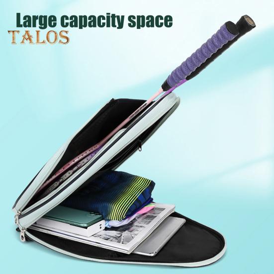 Теннисная сумка Большая вместимость Теннисный рюкзак с лямкой через плечо Водонепроницаемая сумка для ракеток через плечо для тенниса, бадминтона, пиклбола