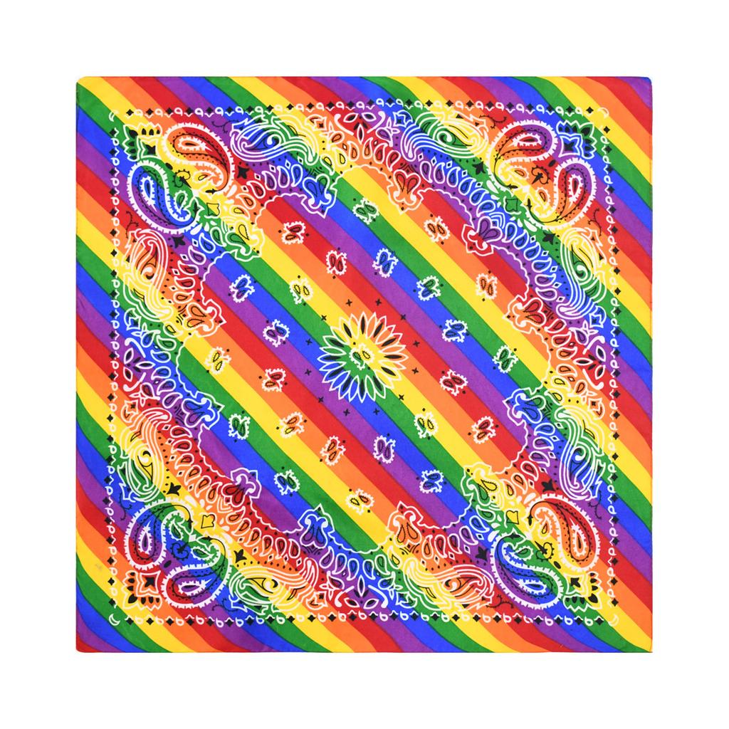 4Pcs Square Scarf Multifunctional Headscarves for Men and Women Soft Scarves Headwear for Music Festivals and Parties