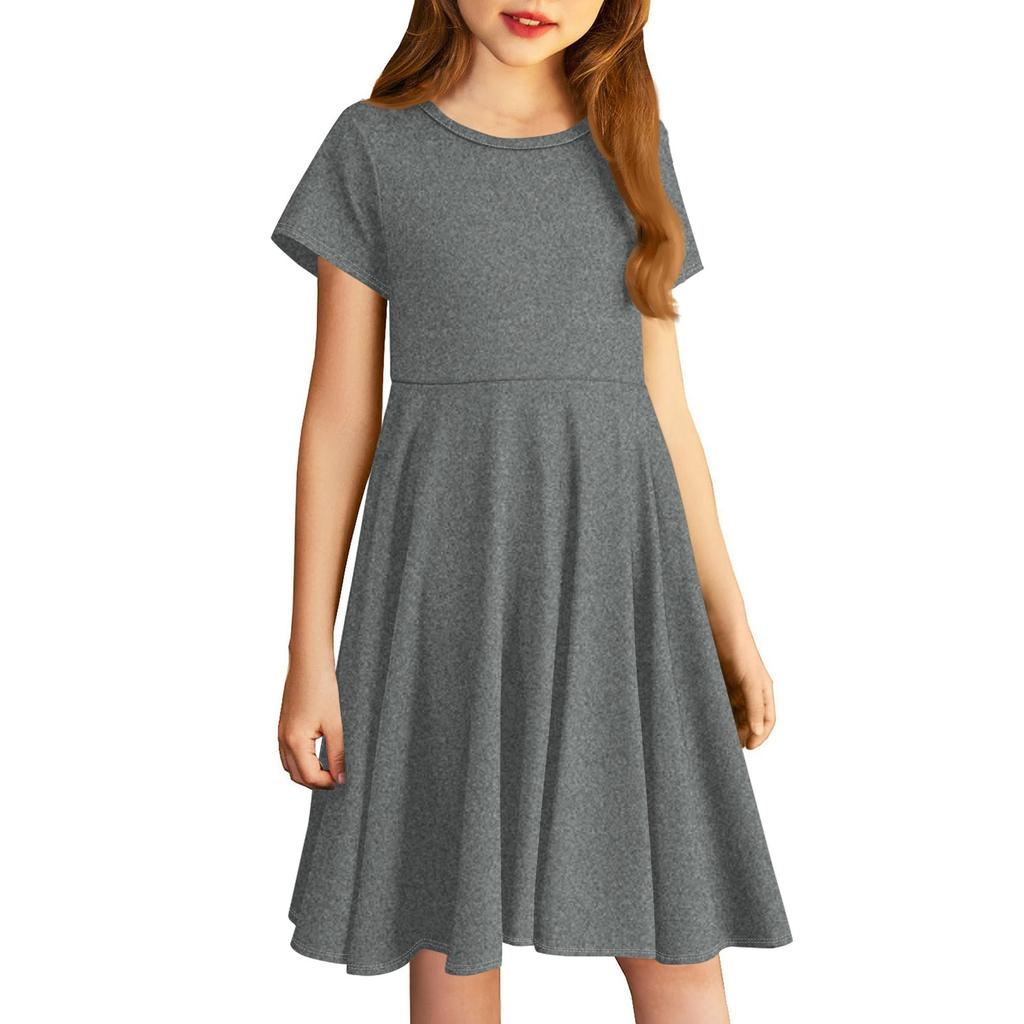 Girl Skirt Cute Solid Color Dress For Children Little Skirt