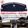 For Jaguar XF X250 2008-2015 LHD RHD Dashboard Cover Dash Board Mat Carpet Pad Shade Cape Blanket Car Accessories 2012 2013 2014
