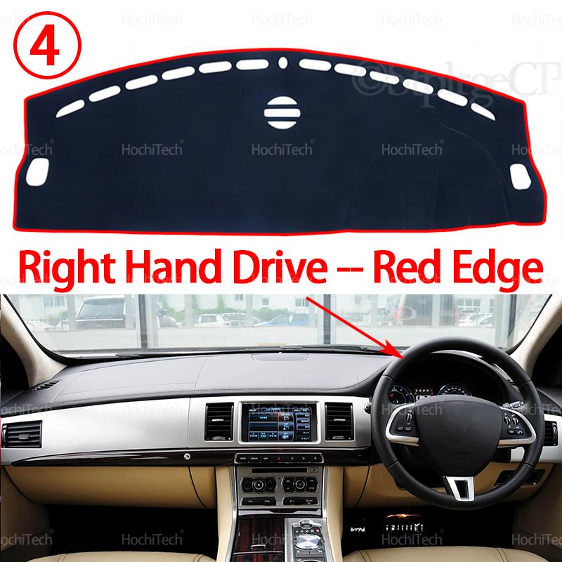 For Jaguar XF X250 2008-2015 LHD RHD Dashboard Cover Dash Board Mat Carpet Pad Shade Cape Blanket Car Accessories 2012 2013 2014