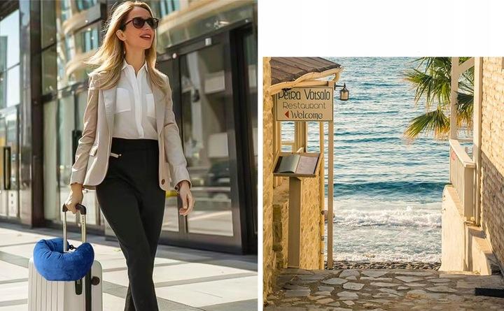 Poduszka Podróżna Do Wypchania Z Miejscem Na Ubrania 2W1 Darmowy Bagaż