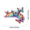 Rainbow Butterfly 2D Flat Diamond Painting Door Corner Sign DIY Door Frame Decor