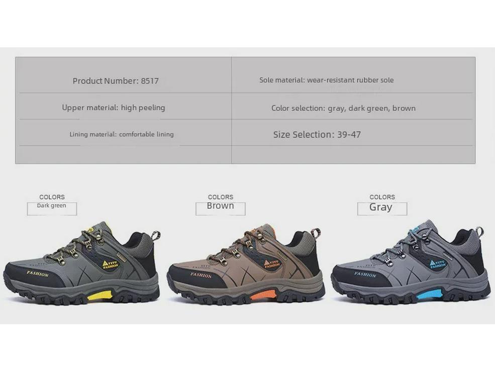 Мужские кроссовки для походов на весну, большой размер 47 — низкие, нескользящие, повседневная обувь для спорта на открытом воздухе