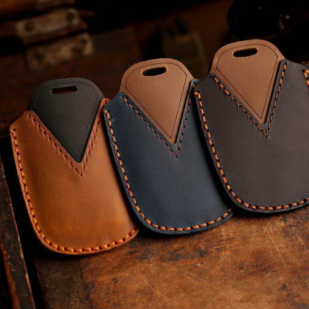 Кожаный чехол-брелок для автомобильного ключа Защитный чехол-брелок для Toyota Crown Highlander Новая Camry RAV4 Carola Leling Prado Удаленные аксессуары