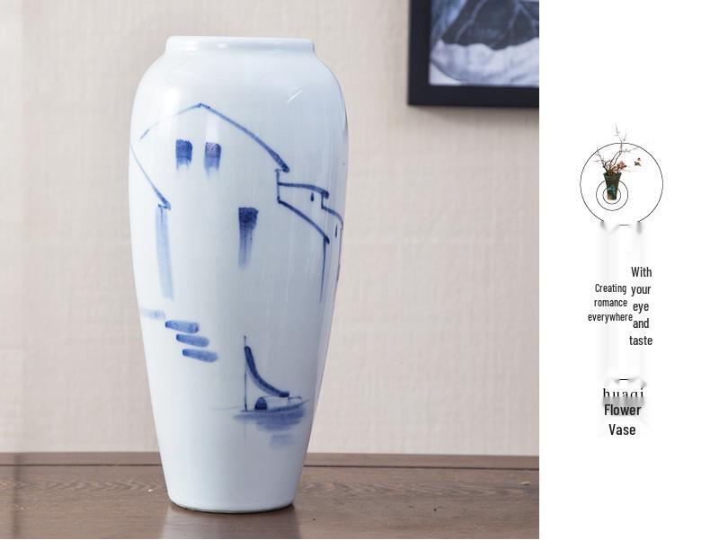 Керамическая ваза Jingdezhen для цветочных композиций - Украшение для дома