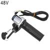 Throttle Grip E-bike Handlebar with Lock Ebike 36V 48V 60V Electric Bicycle Scooter Accelerator Power Indicator Key LED Display Throttles 2