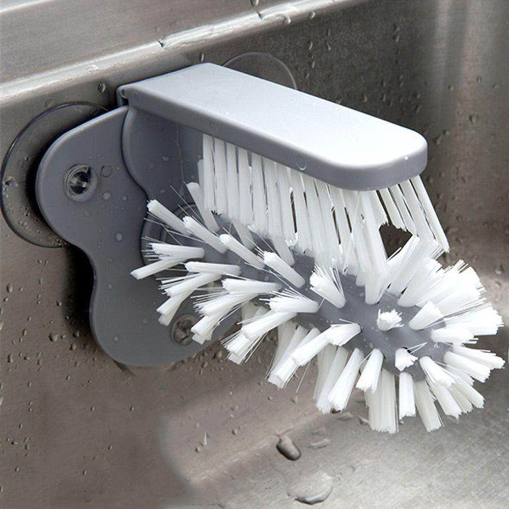 Detachable Sucker Cup Brush 2 In 1 Water Bottles Cleaner Durable Cup Scrubber Wine Glass