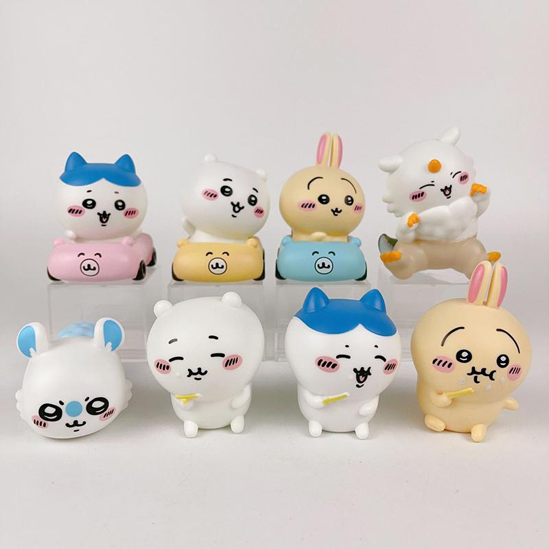 Фигурка Чиикава Игрушка Кавайи Хачиваре Куклы Усаги Украшения Мультфильм Милый Самоуничижительный Медведь Украшение Стола Вентиляторы Детский Подарок