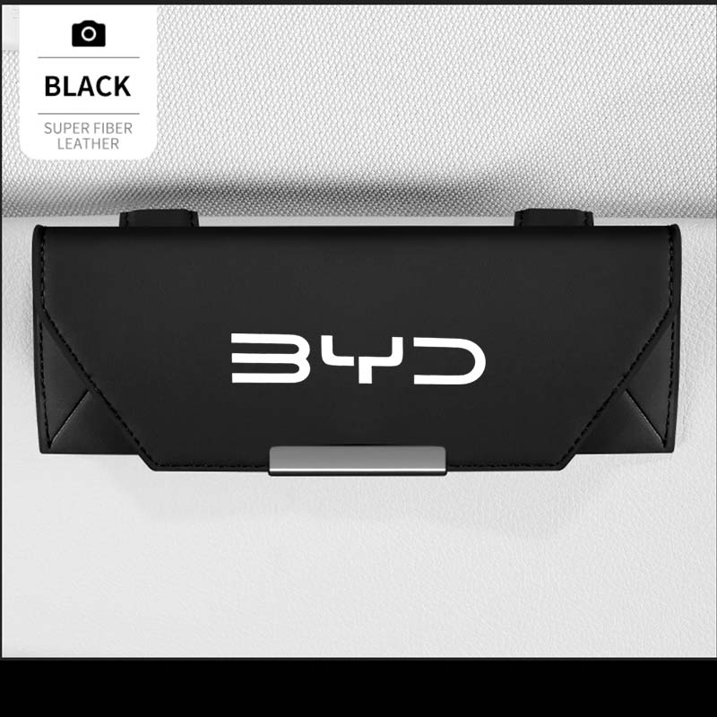 BYD Song Plus Atto 3 Dolphin Seagull Tang Seal Sealion 07 Shark 6 Accessories Car Visor Sunglasses Glasses Holder Glasses Case
