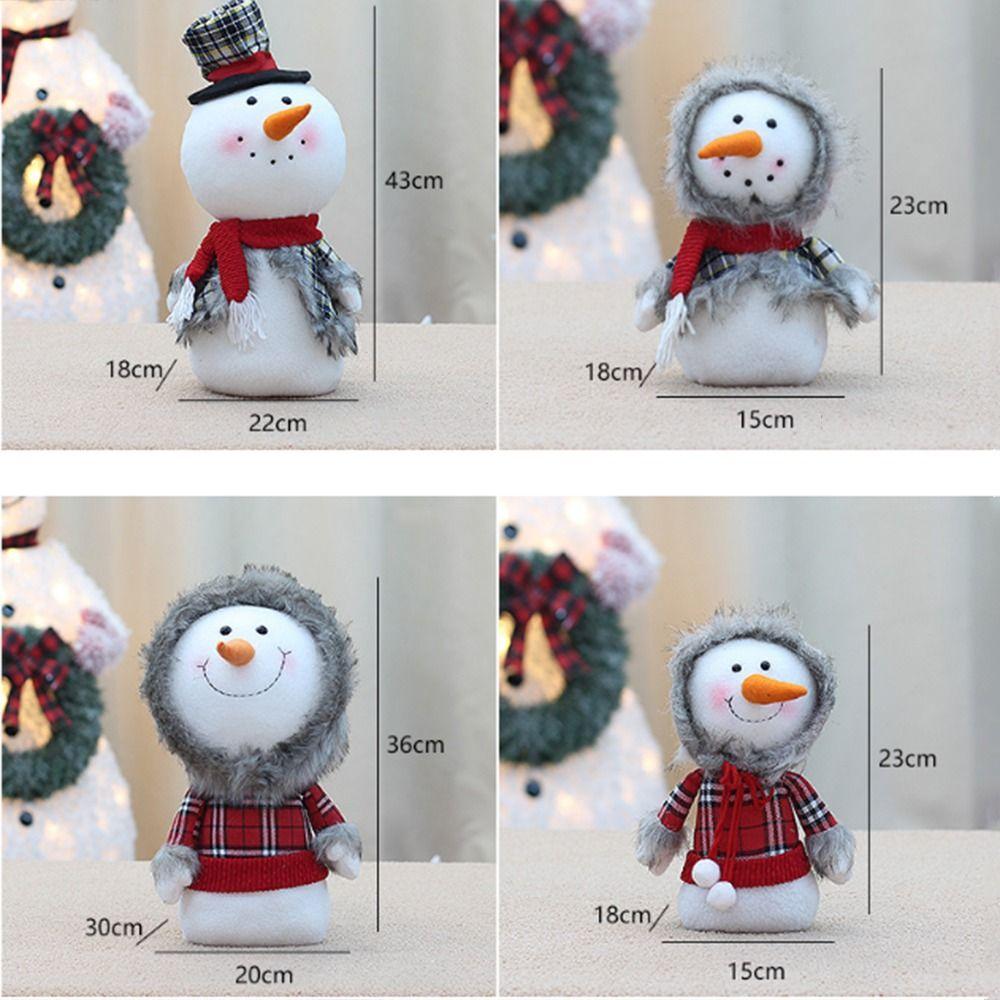 Funny Christmas Snowman Doll Delicate Snowman Figure Christmas Window Decoration  Home Decoration