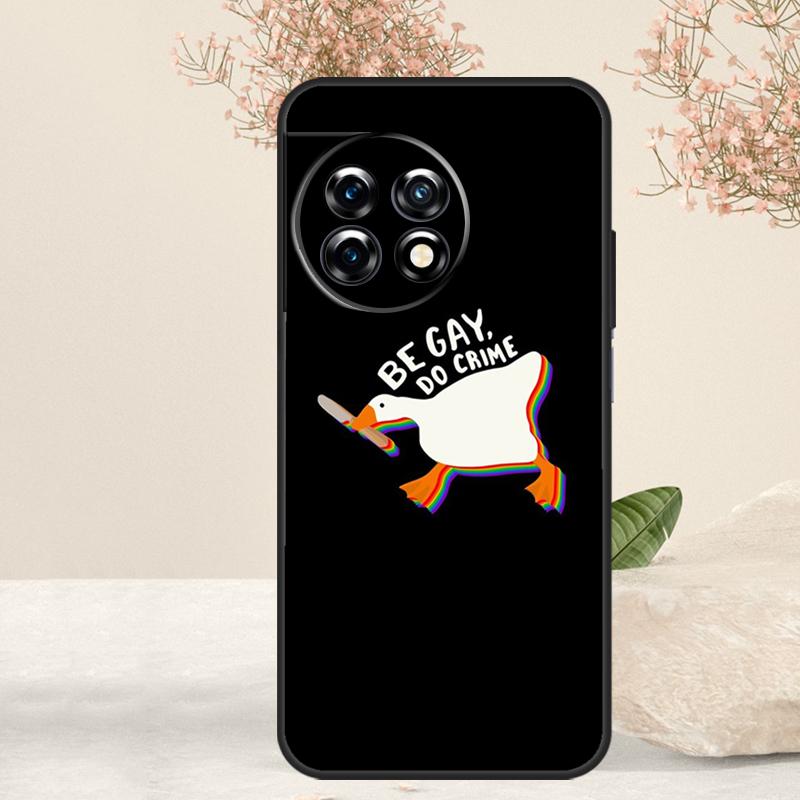 Мультяшный Забавный Гусь Чехол Для OnePlus 15R 13R 13T 15 13 12 12R 11 10T 8 9 10 Pro Nord 5 CE 4 3 Lite N20 N30 Обложка
