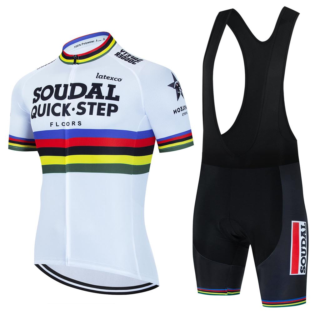 Men's Cycling Outfit Set  Quick Step Clothing 2026 Bicycles Clothes Summer Bike Jersey Cycle Jacket Man Spring Shorts Bib