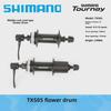 SHIMANO TX505 8/9/10-Speed Mountain Bike Hub with Disc Brake and Axles