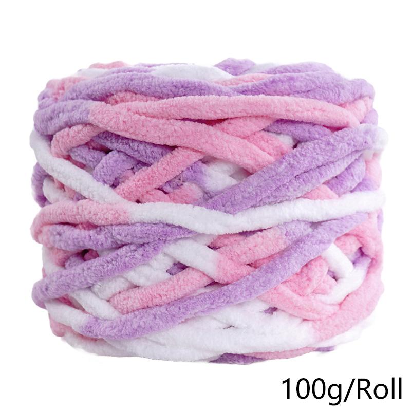 100 г/рулон цветной супер мягкий шарф для ручного вязания своими руками пряжа из смеси полиэстера и хлопка шерстяная пряжа