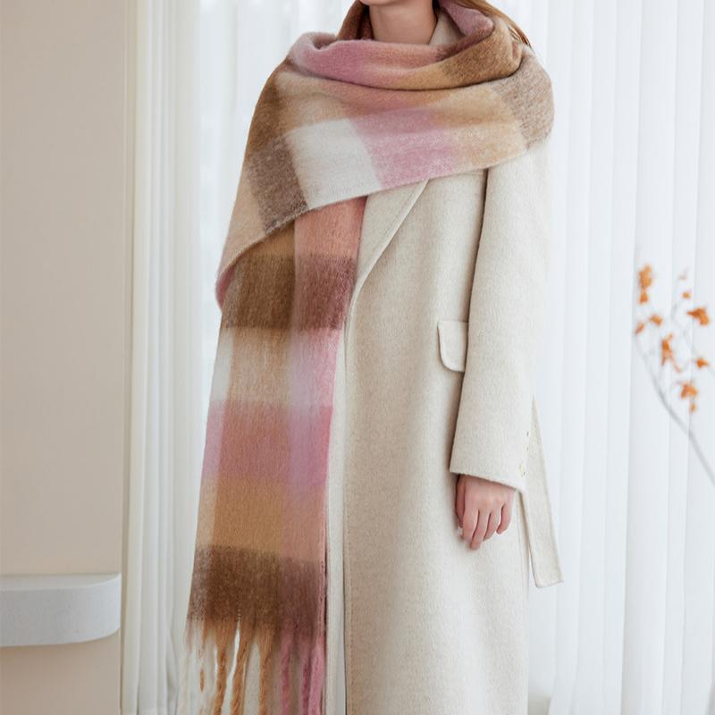 Scarf Warm Scarf Large Shawl Plaid Plaid