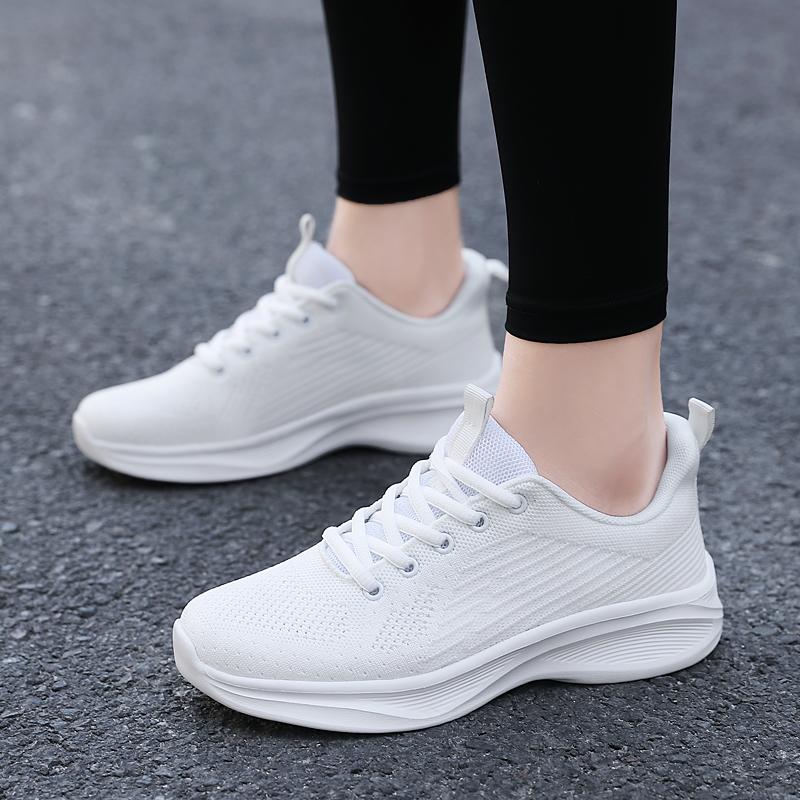 Женские повседневные кроссовки Дышащие легкие кроссовки для ходьбы на открытом воздухе с сеткой Кроссовки для тренировок и фитнеса женские кроссовки большого размера 42