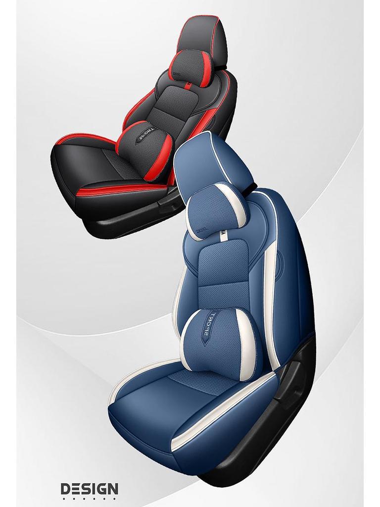 Sylphy 5-Seater Leather Seat Cover: All-Season Full Surround Cushion