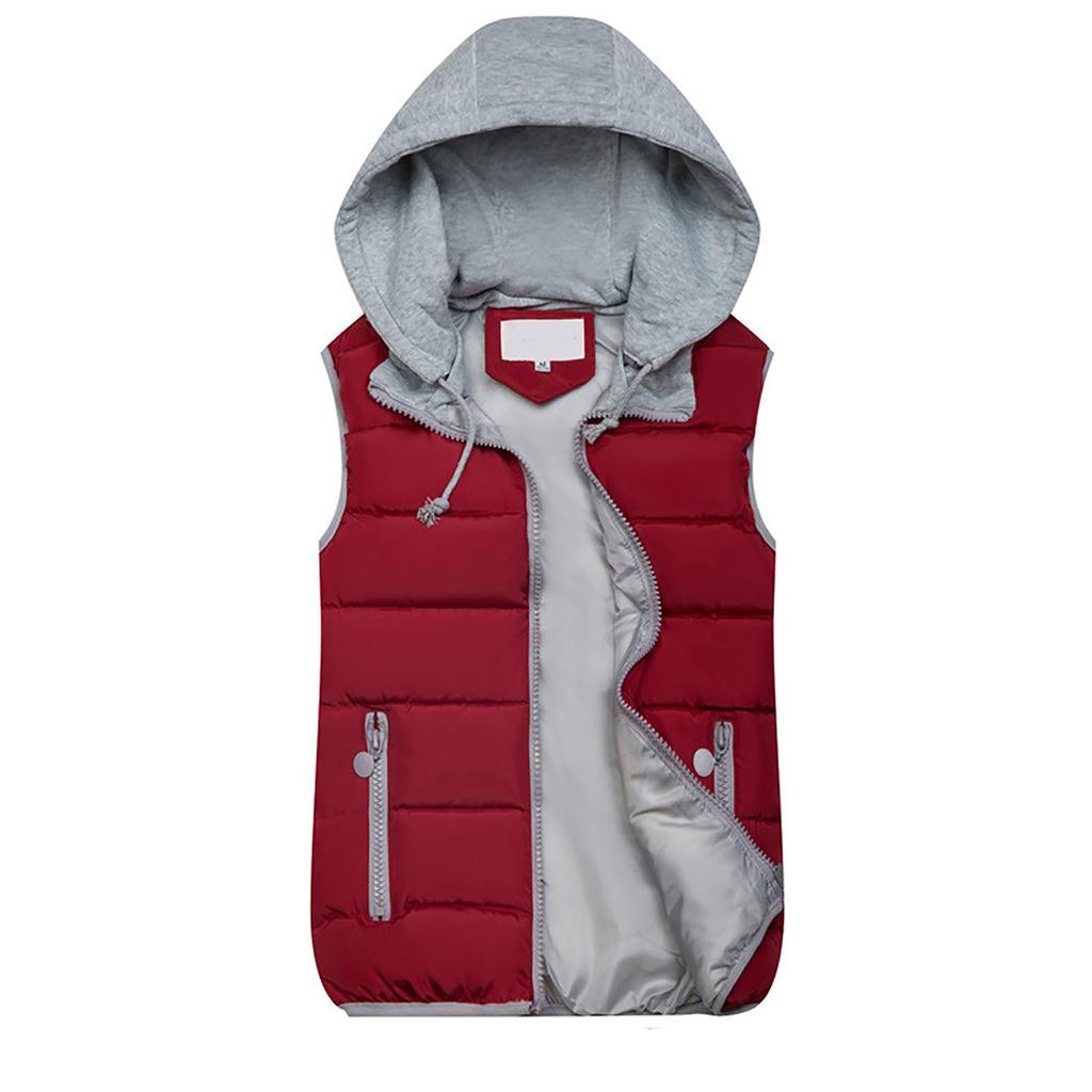 Fashion Women Warm Coat Vest Jacket Waistcoat Hooded Waistcoat