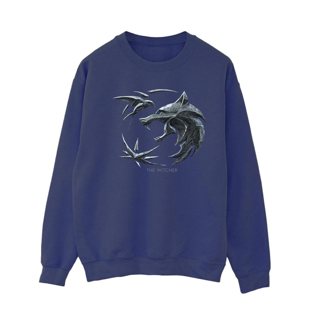 Netflix Womens/Ladies The Witcher Wolf Logo Sweatshirt