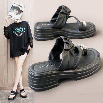 Модные женские сабо с каблуком, сандалии, дизайнерские новые дышащие тапочки на платформе, женские туфли из искусственной кожи с пряжкой и ремешком, милые универсальные женские туфли