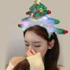 Christmas Tree Headband with LED Lights Festive Party Hair Accessory for Adults and Kids Costume Cosplay Props