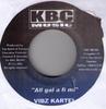 7-дюймовая пластинка VYBZ KARTEL / DANNY ENGLISH & SINGE - All Gal A Fi Mi / Flap Gal NONE KBC Music 2002 Швеция Регги, Ска и Даб Б/У