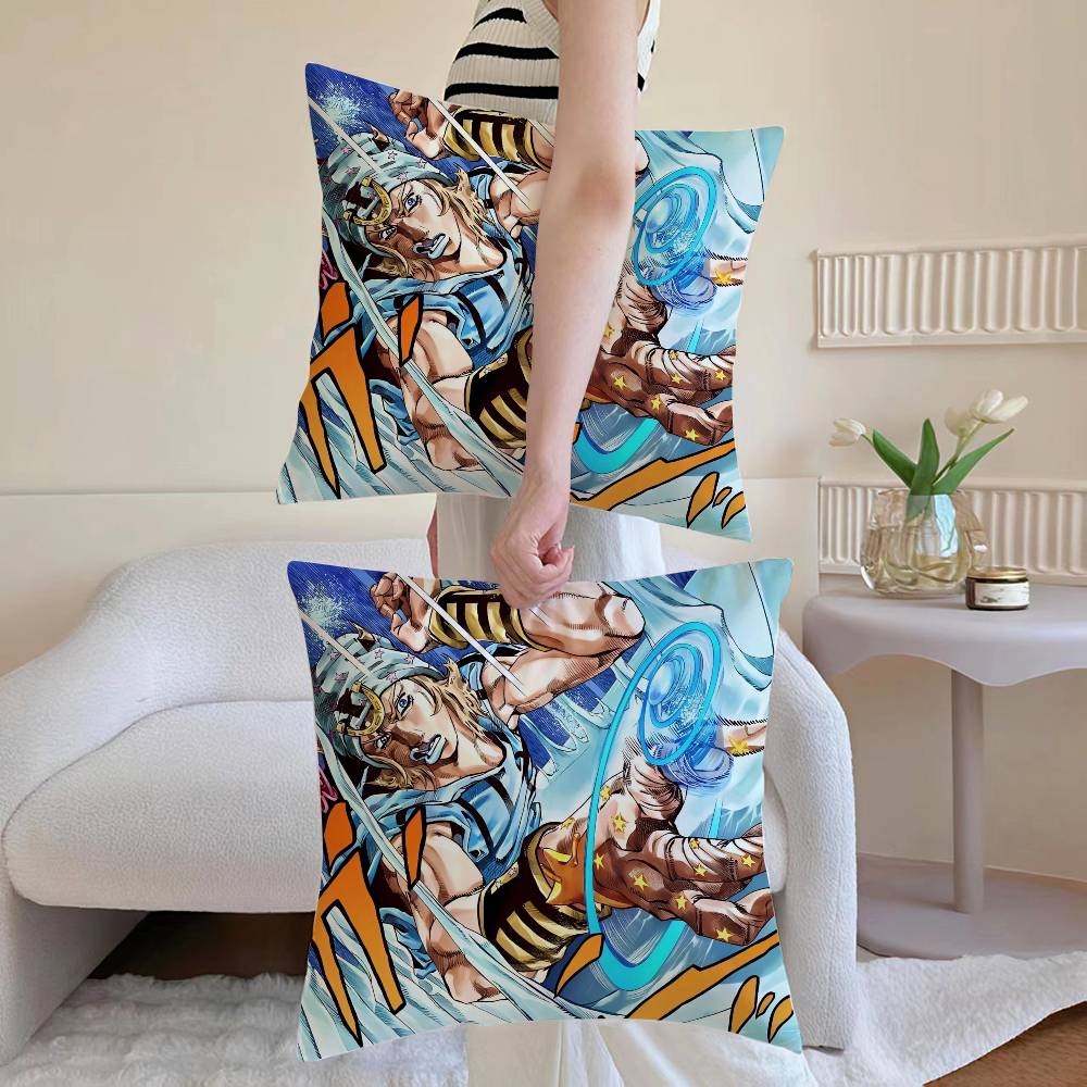 Jonathan Joestar Pillow Case Sofa and Living Room Decorative Cushion Covers Dustproof and Miteproof Invisible Zipper