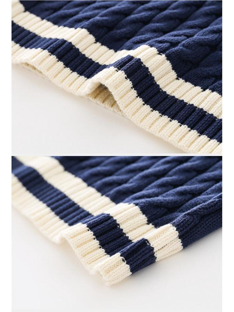 Вязаный жилет-топ для мальчиков, пуловер - Коллекция Весна/Осень 2025 для детей