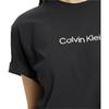 Calvin Klein Футболка с коротким рукавом из чистого хлопка с минималистичным принтом и буквами, дышащая, женская, черная 40WH113-001