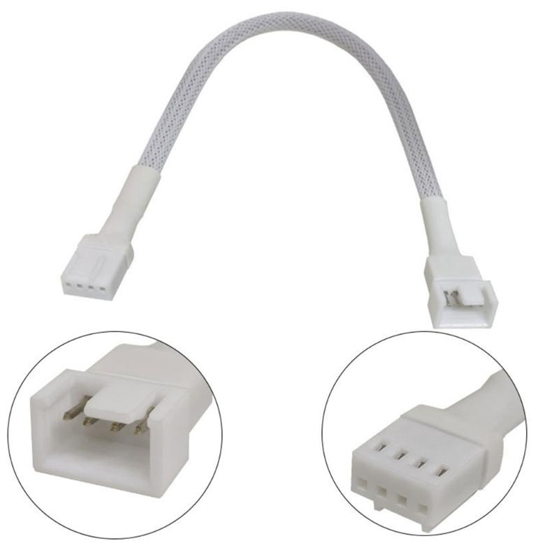 4Pin PWM Fan Extension Cable For PC Cooling Supports Speed Controls Sync And Independent Power Input High Efficiency