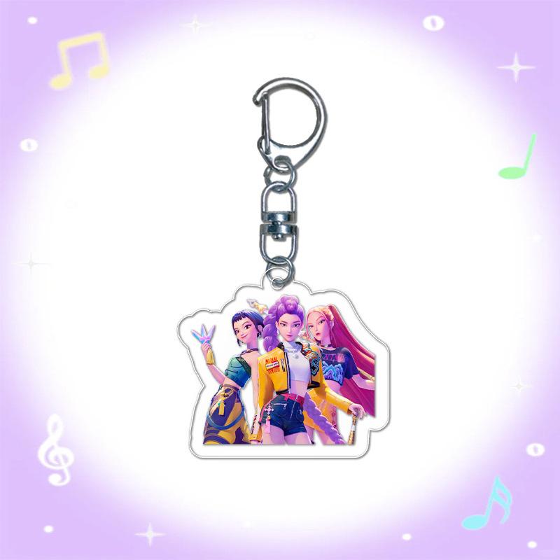 Cartoon Animation Movie Transparent Acrylic Pendant KPOP Girl Group Schoolbag Accessories Exquisite Gift Pendant