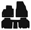 БАЗОВЫЕ черные велюровые коврики для: Renault Kangoo II комбивен (2013-)
