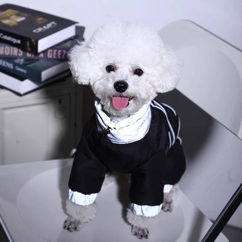 Dog clothes, winter jackets, pet teddy small dogs, autumn and winter puppy cotton clothes, four-legged winter warmth
