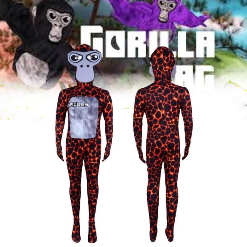 Gorilla Tag Game Cosplay Lava Gorilla Costume Performance Suit For Stage Play