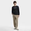 Fila Heritage Флисовая подкладка Классический Модный Удобный Универсальный Пуловер Свитшот Мужской свитшот Legendary-Blue F11M548204FNV