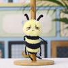 Cute Bee Plush Keychain With Pp Cotton Filling For Backpack Decor And Gift Idea
