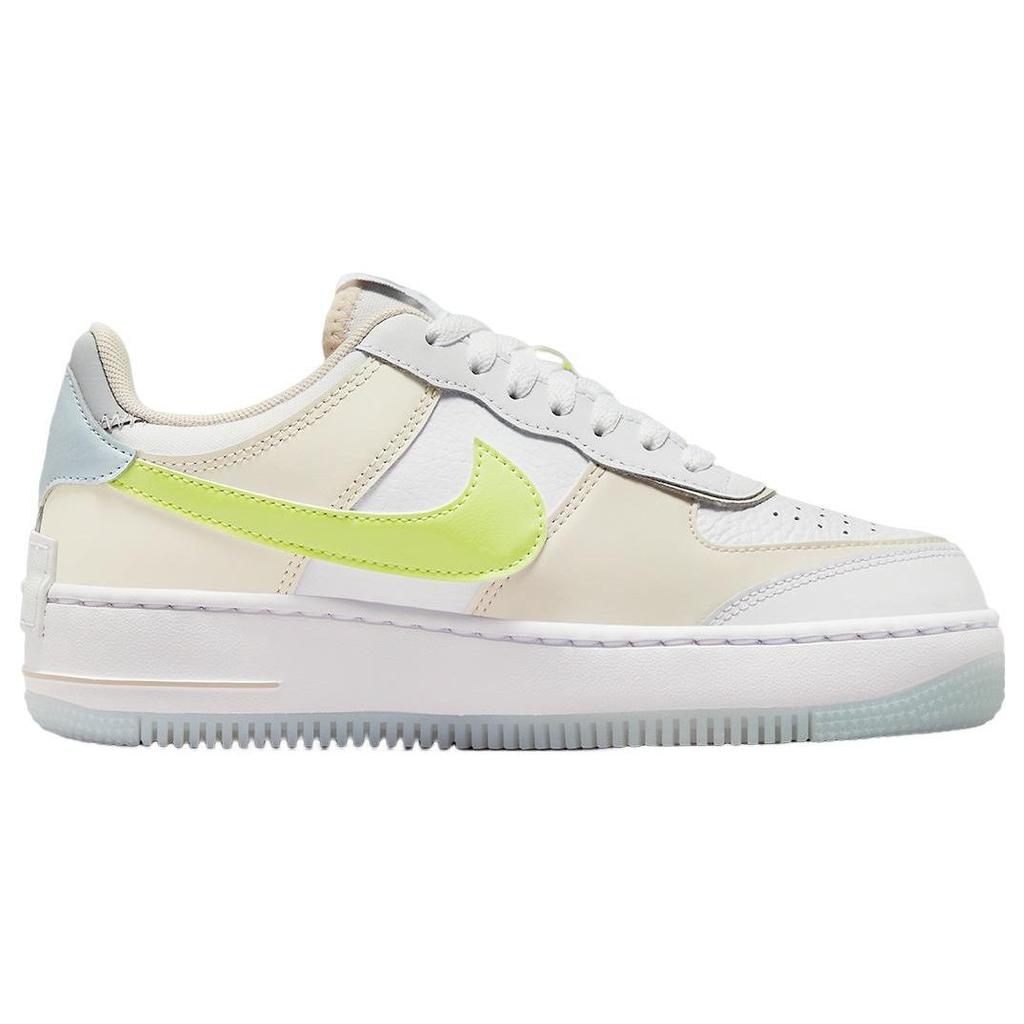 Nike Air Force 1 Shadow White Lemon Twist Женские кроссовки Light-Lemon-Twist Wolf-Grey FB7582-100