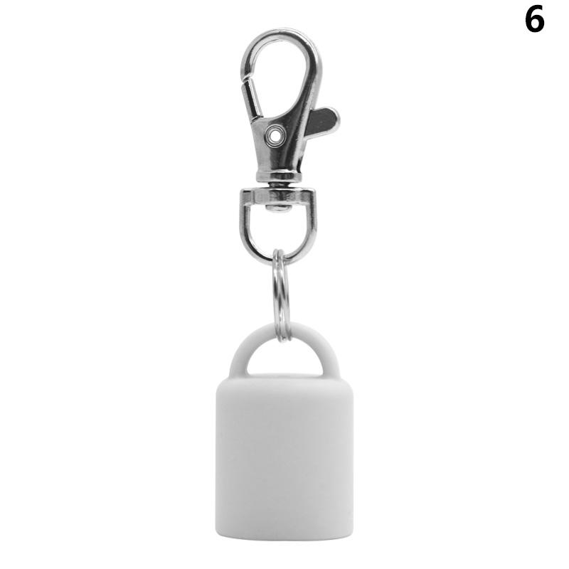 Practical Silicone Keychain Cap lip gloss accessories Portable Durable Holder Keychain Compatible For Lipstick Storage Cap