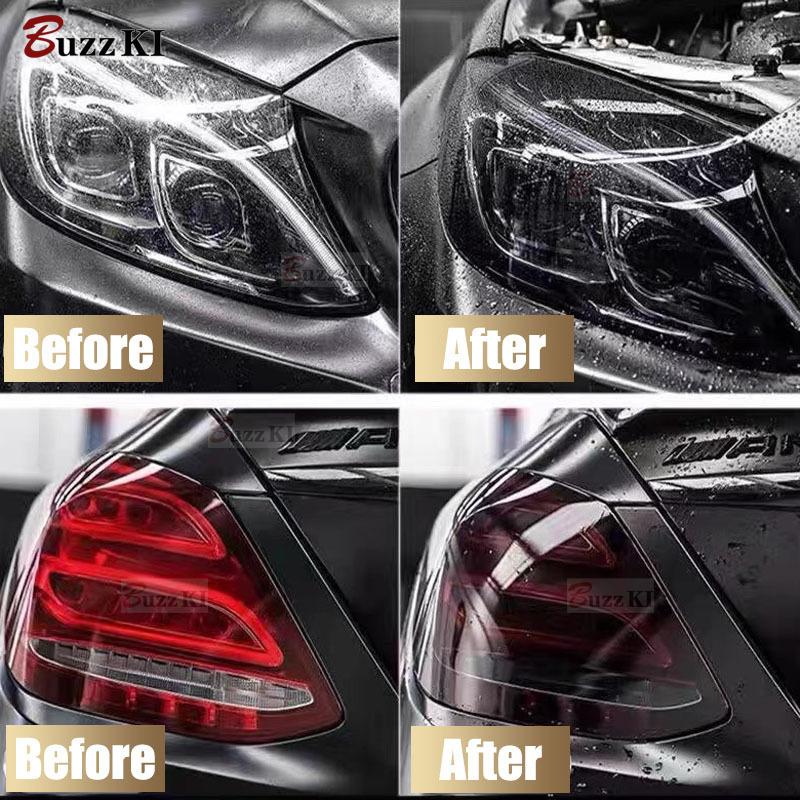 2 Pcs Car Headlight Protective Anti Scratch Film Transparent Black TPU Sticker For Honda HRV 2016 2017 2018 2019 2020 Accessory