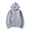 Cardigan Hooded Sweatshirt Solid Color Sportswear Top Autumn and Winter Unisex Zipper Sweater