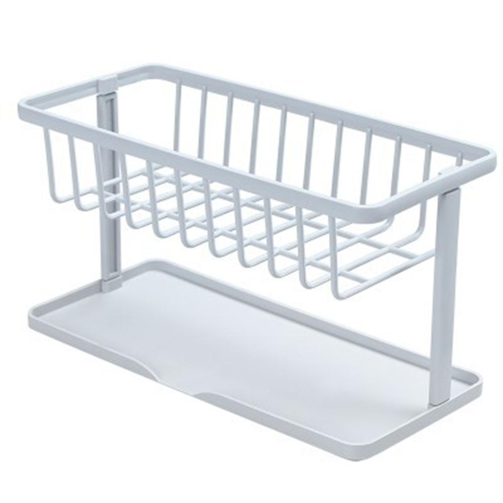 Стеллаж для хранения Полка для слива Держатель для губки Моющаяся полка для раковины Коробка для хранения Пластиковая корзина Аксессуары для кухни и ванной