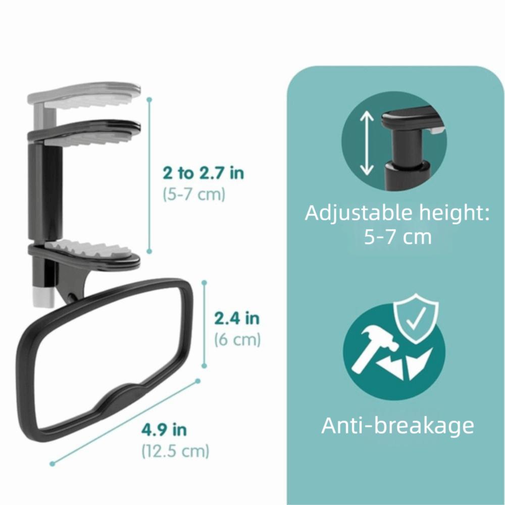Shatterproof Clip on Car Mirror for Baby Safety Baby Observation Mirror Newborn Supervision