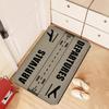 Arrival and Departure Flight Airport Door Mat Washable Non-Slip Living Room Sofa Chairs Area Mat Kitchen Doormat Area Rug