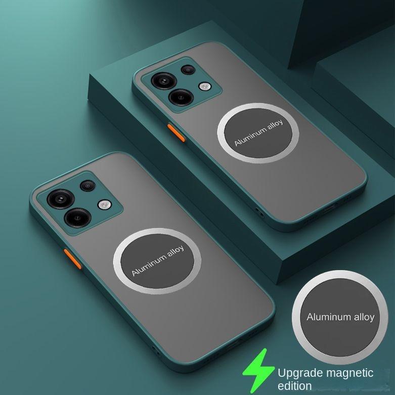 Для Xiaomi Redmi Note 13 Pro Чехол Жесткий ПК Прозрачный Магнитный Защитный Задняя Крышка Чехол Для xiaomi redmi note 13pro plus Корпус