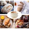 Bread proofing basket set of 2, 9-inch round dough proofing bowls, with linen-lined bread proofing baskets