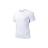 Running Series Solid Color Round Neck Comfortable Quick Dry Breathable Short Sleeve T-Shirt Men Tops Pure-White 152425111-1