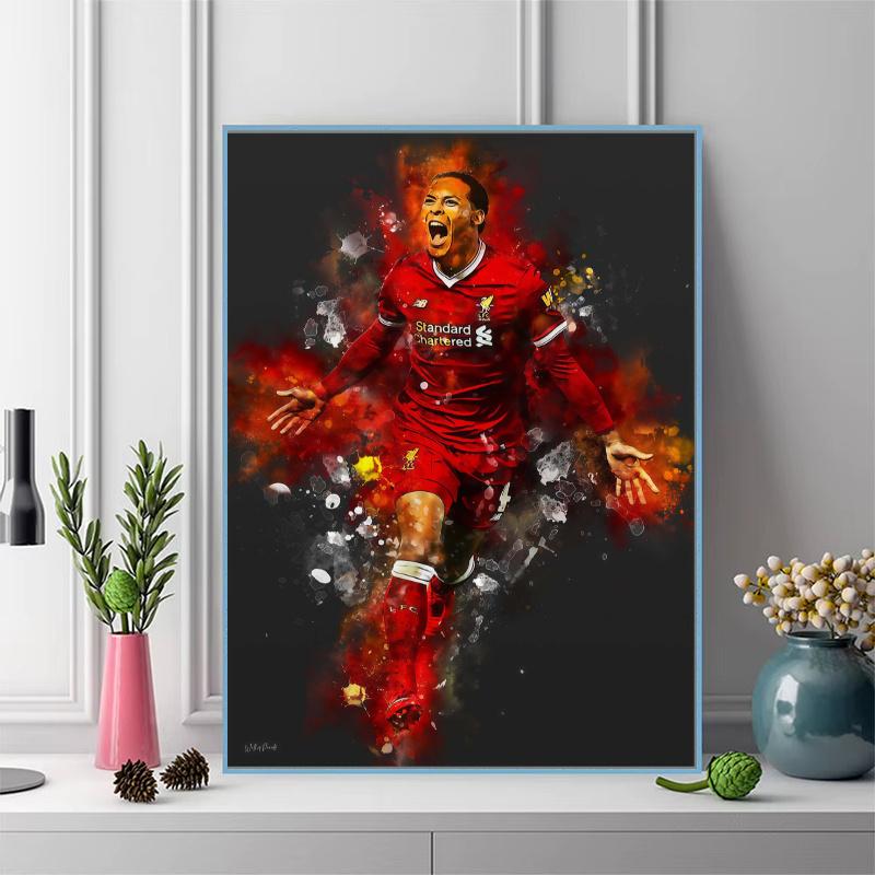 Van Dijk Victory 100% Round Full Drill 5D DIY Diamond Painting Embroidery Cross Stitch Rhinestone Décor